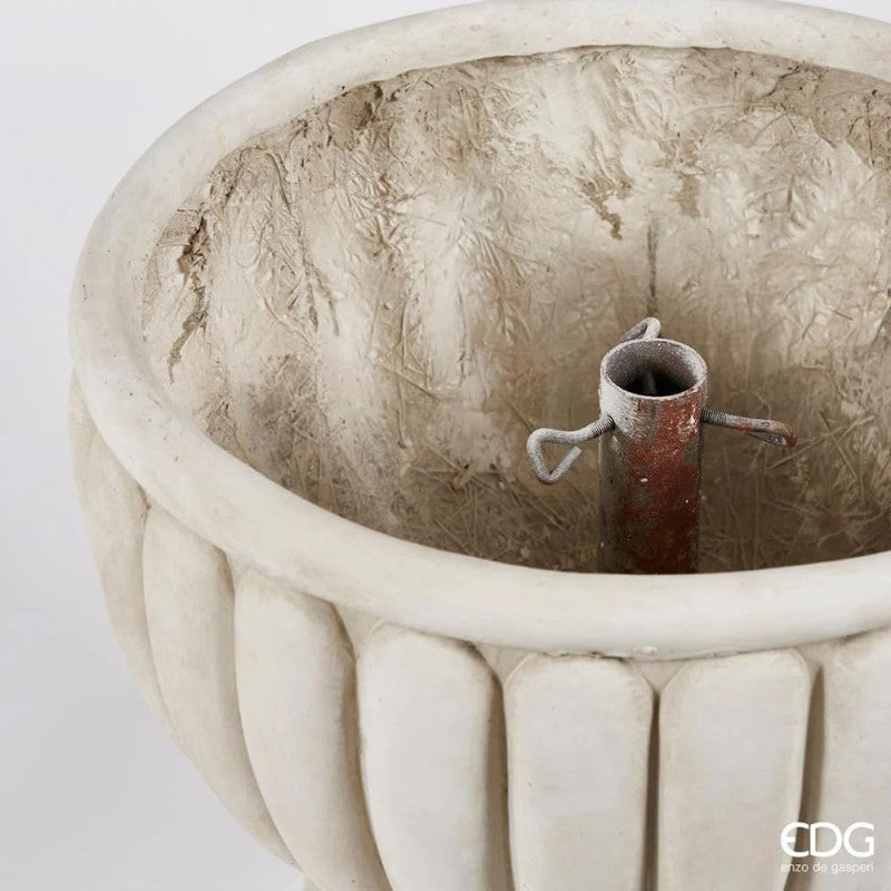 Base a coppa avorio per albero H46 cm EDG